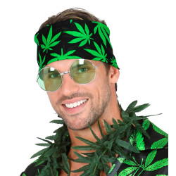 Šátek s potiskem marihuana
